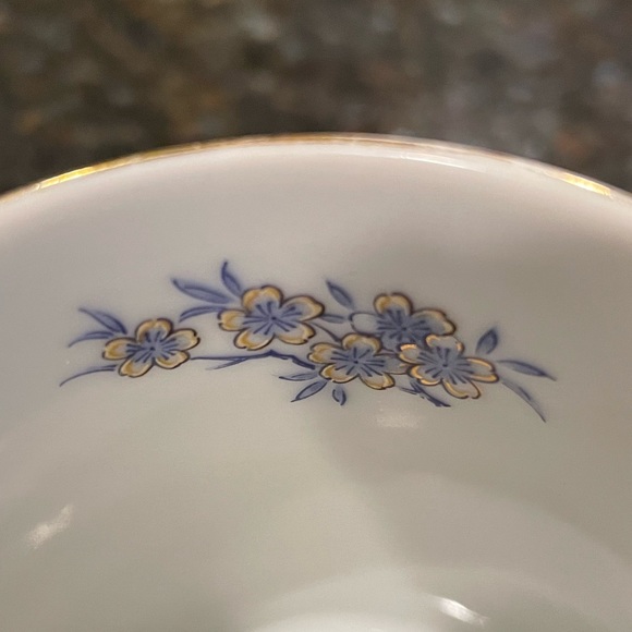 2 Imperial Peacock blue peacock mugs w/gold trim @1983 Arnart Collector Vintage - Picture 4 of 12